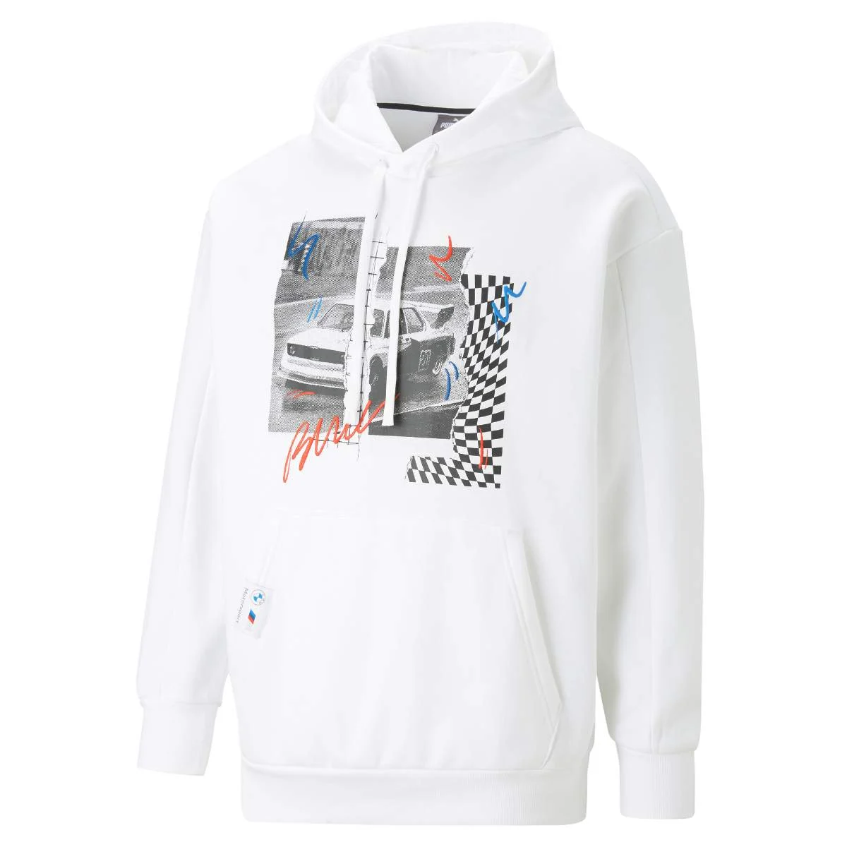 BMW M Motorsport Grafik Hoodie weiß Herren