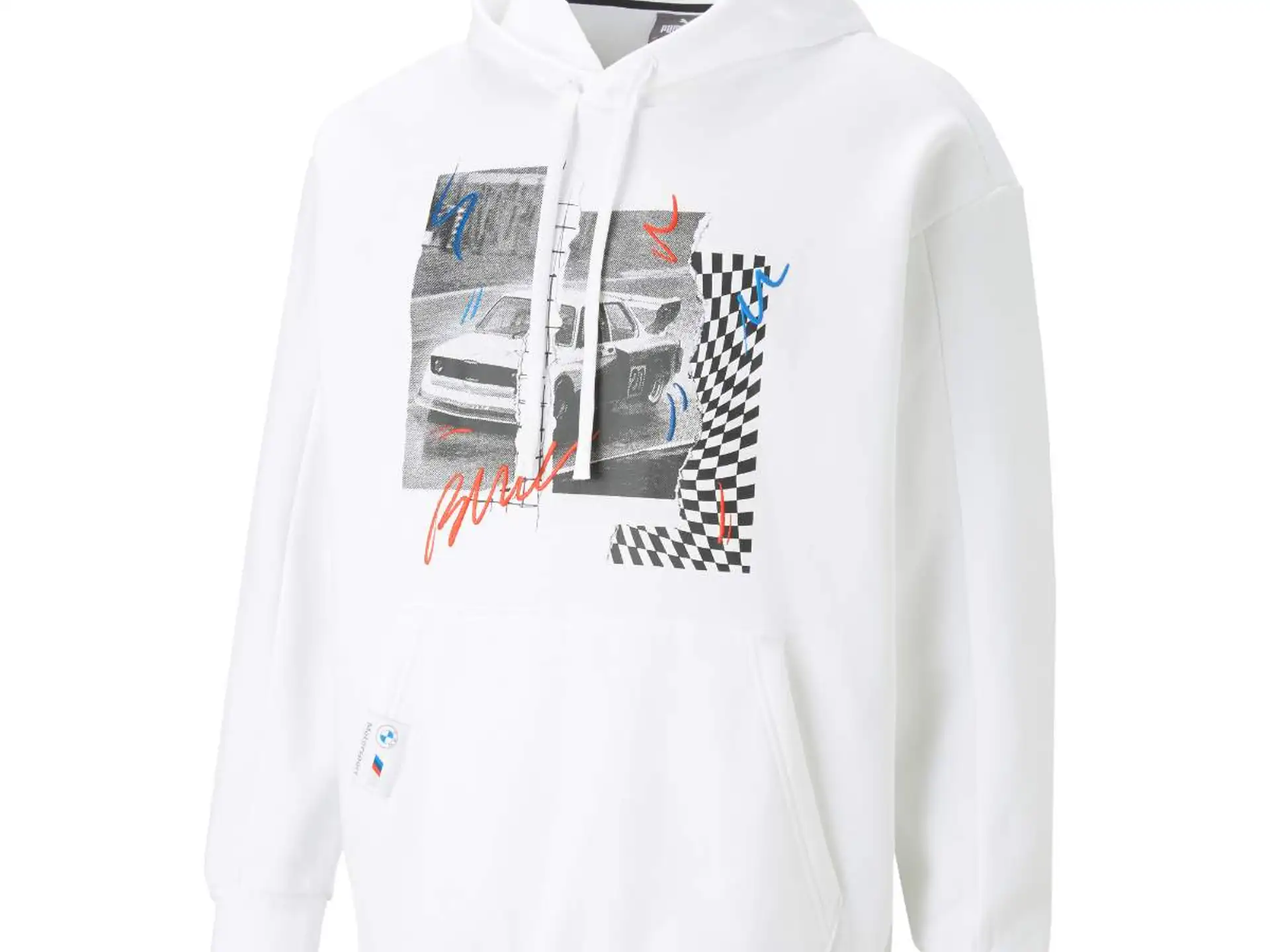 BMW M Motorsport Grafik Hoodie weiß Herren