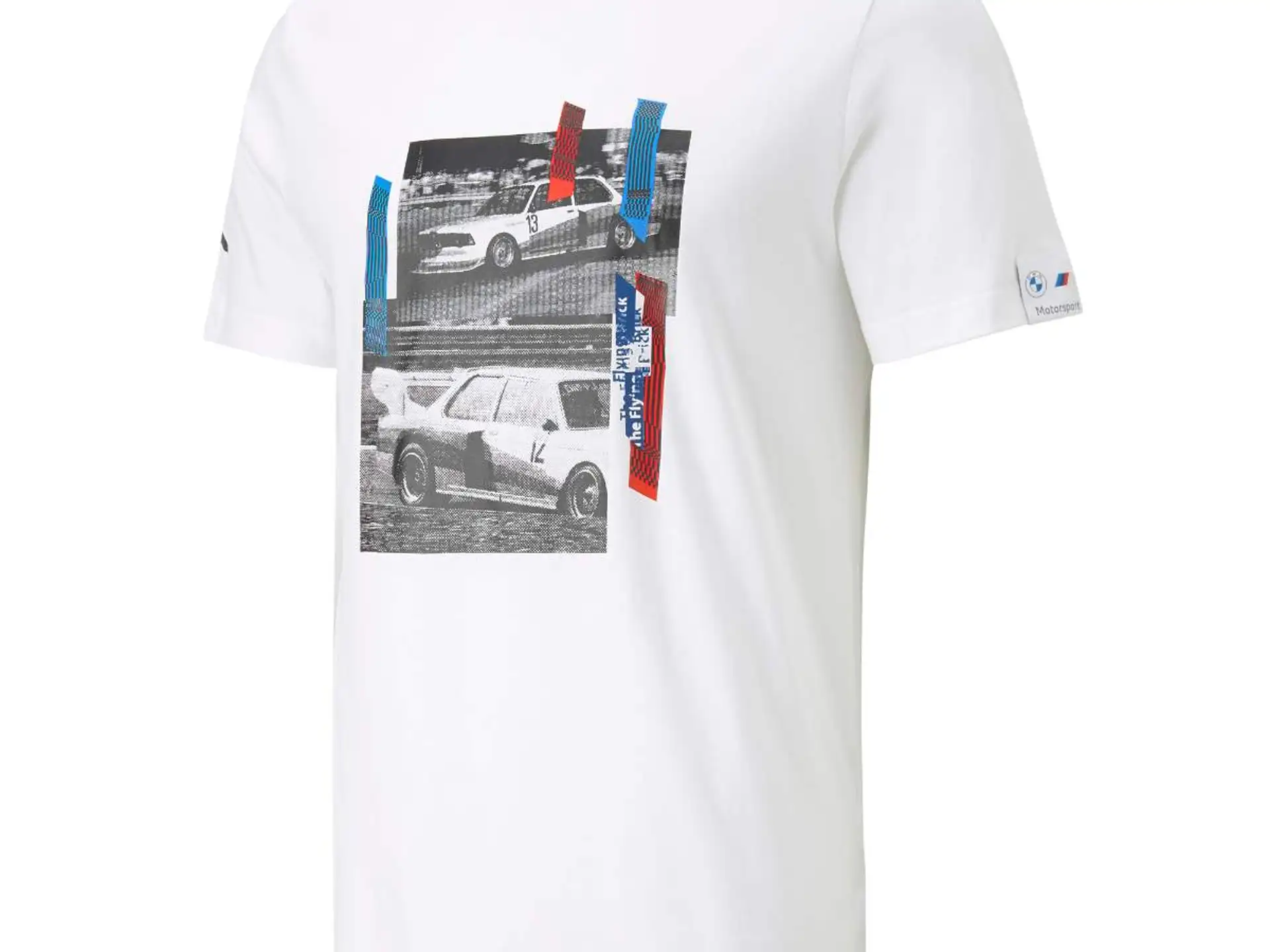 BMW M Motorsport Car Grafik T-Shirt weiß Herren
