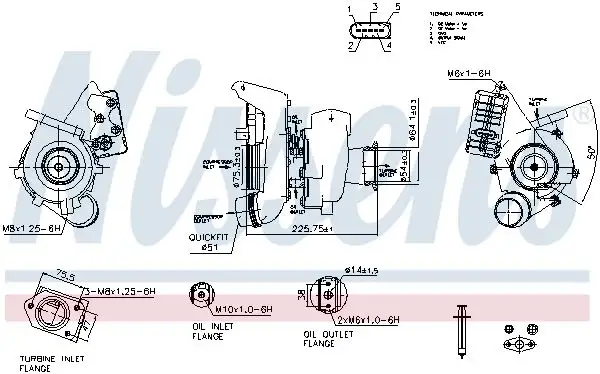 NISSENS Lader, Aufladung 5707286464353