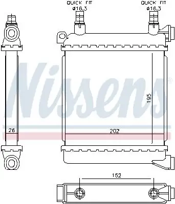 NISSENS Kühler, Motorkühlung INIS60862
