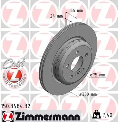 ZIMMERMANN Bremsscheibe IZIN150348432