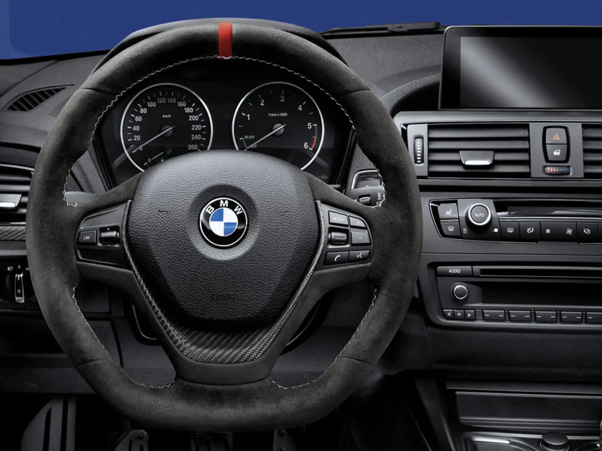 BMW M Performance Lenkrad Alcantara mit Carbonblende 1er F20 F21 2er F22 F23 3er F30 F31 F34 4er F32 F33 F36