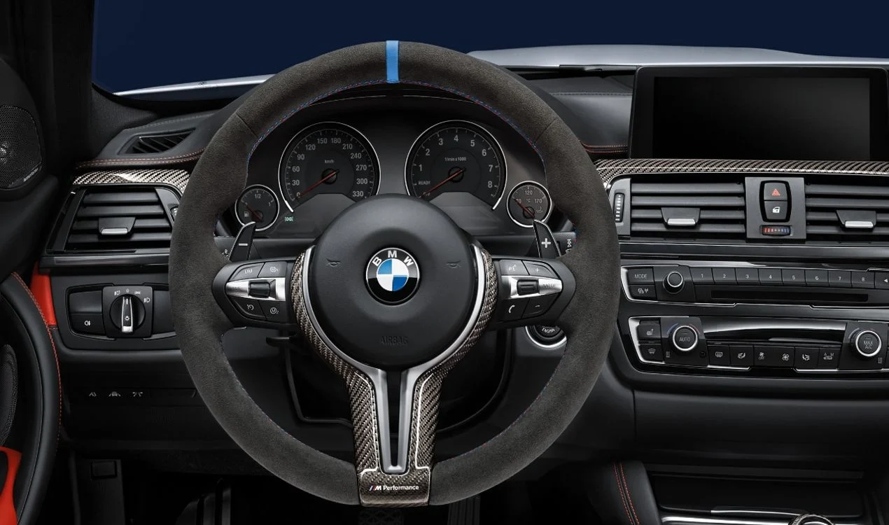 BMW M Performance Lenkrad Alcantara mit Carbonblende 5er F10 6er F06 F12 F13