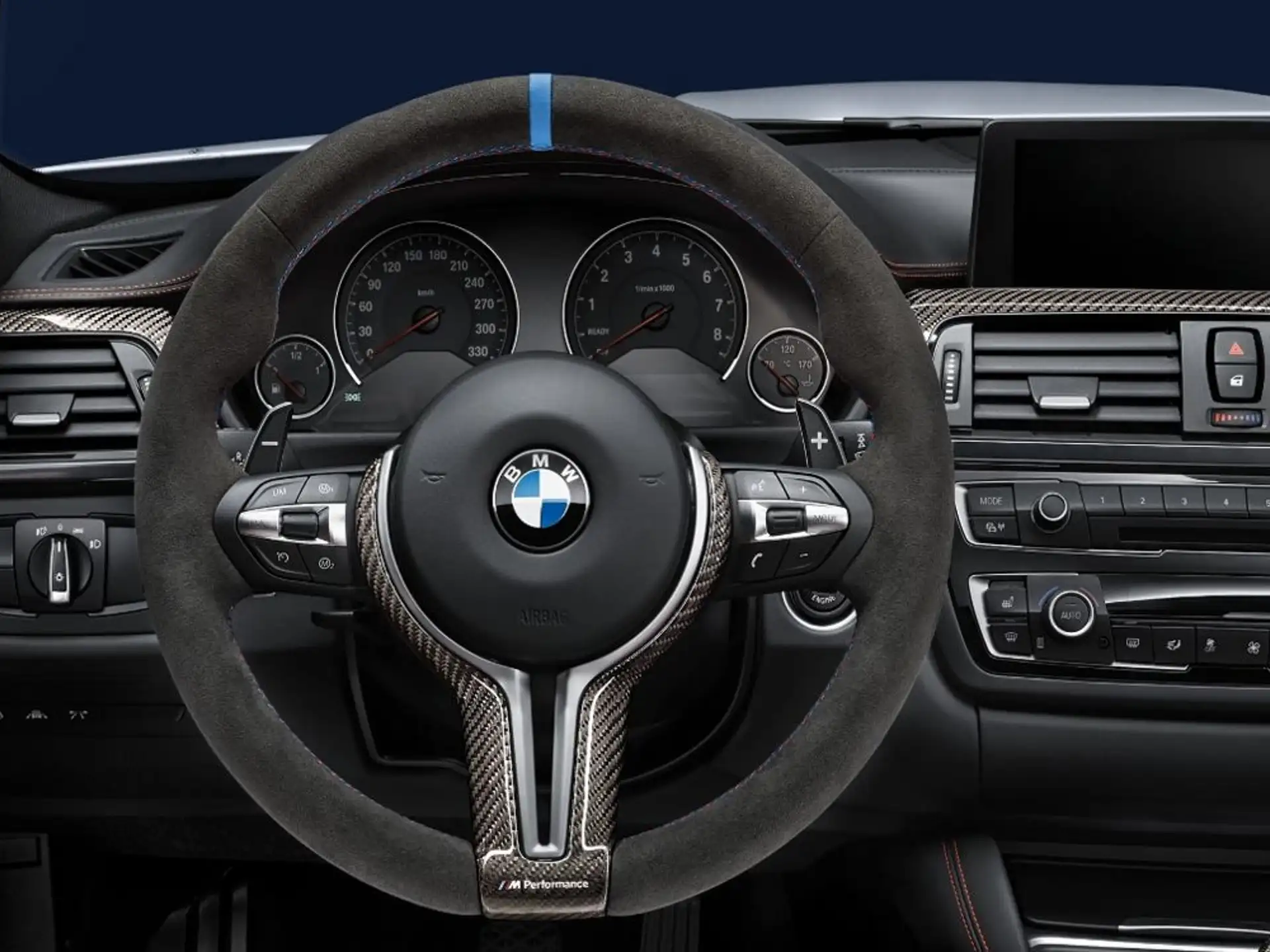 BMW M Performance Lenkrad Alcantara mit Carbonblende 5er F10 6er F06 F12 F13