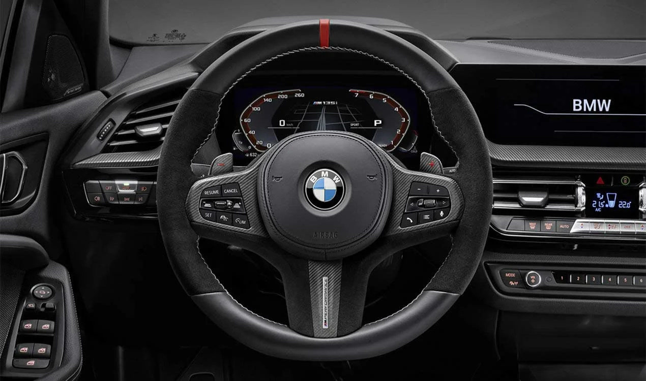 BMW M Performance Lenkrad Abdeckung Leder / Carbon 3er G20 G21 M3 G80 4er G22 G23 G26 M4 G82 G83