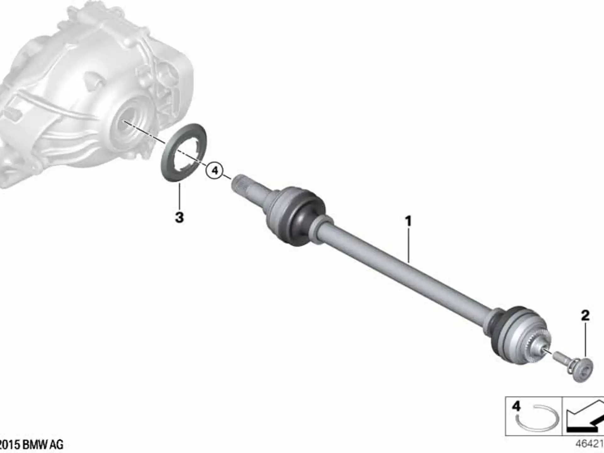 BMW Abtriebswelle hinten links X5 G05 X6 G06 X7 G07