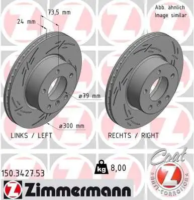 ZIMMERMANN Bremsscheibe IZIN150342753