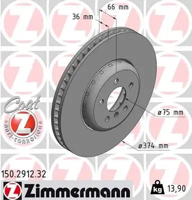 ZIMMERMANN Bremsscheibe IZIN150291232