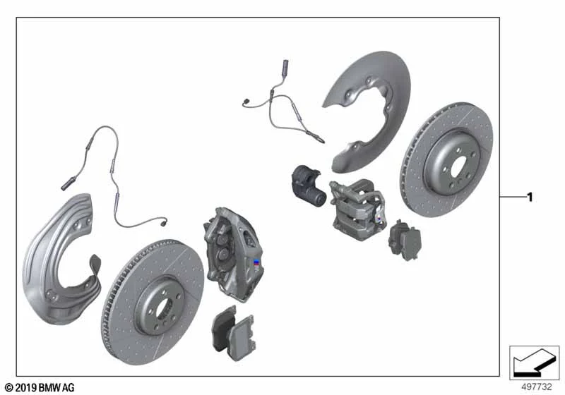 BMW Nachrüstsatz Carbon-Keramik-Bremse M3 G80 M4 G82 G83
