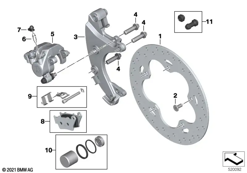 BMW Bremsscheibe 34111686911