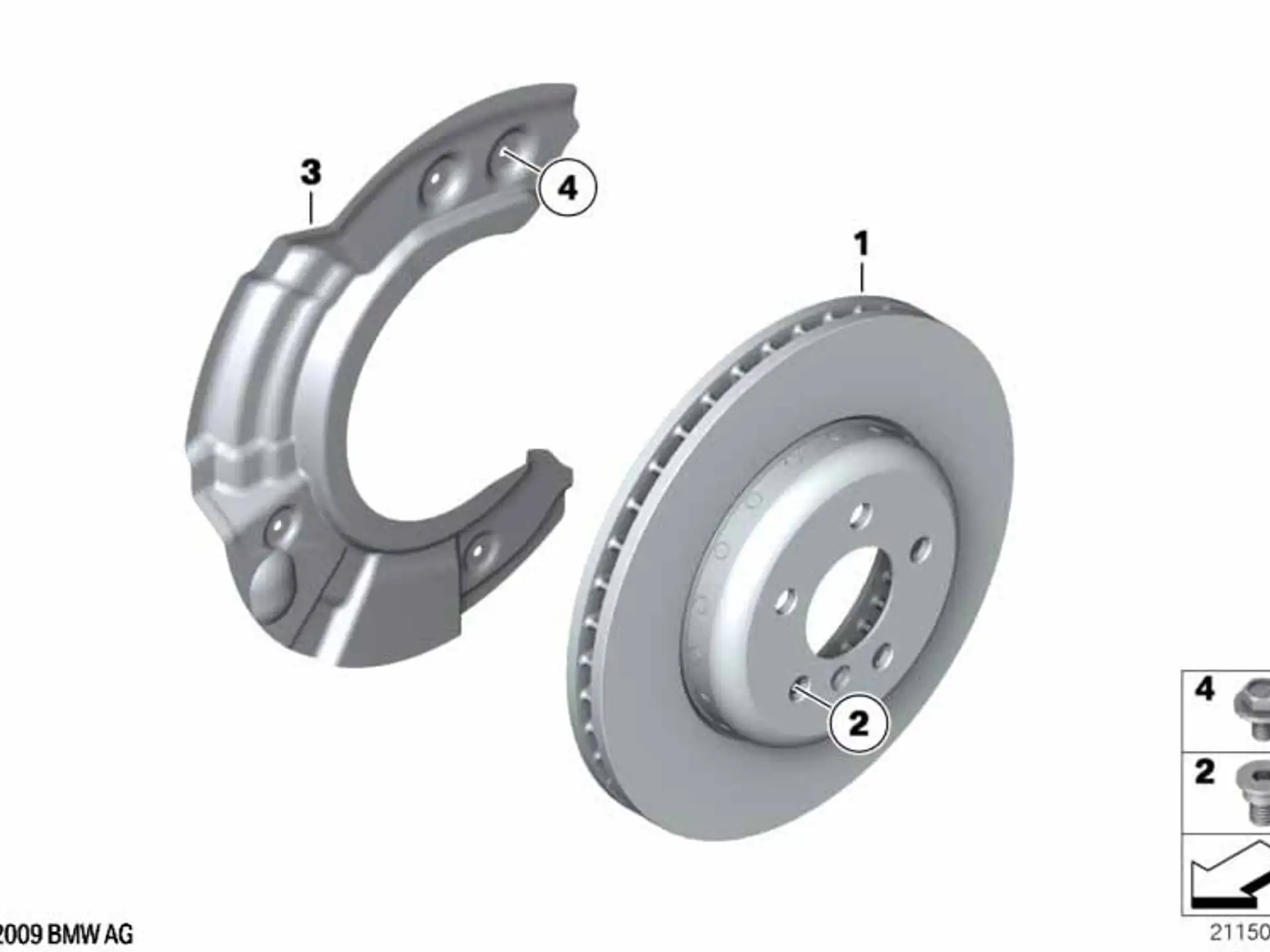 BMW Bremsscheibe Leichtbau belüftet (330X24) 5er F10 F11