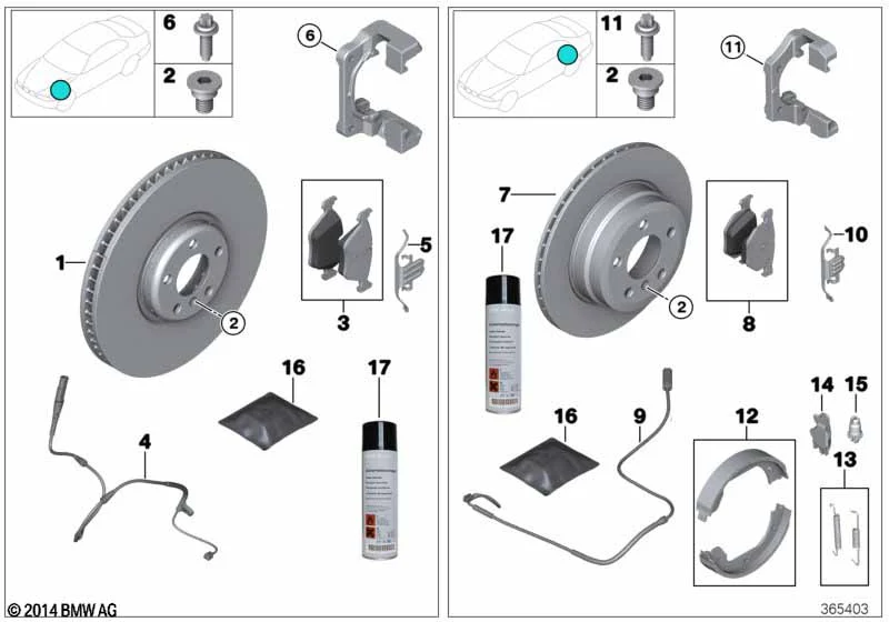 BMW Bremsscheibe belüftet 1er F20 F21 2er F22 F23 3er E90 E91 E92 E93 F30 F31 F34 4er F32 F33 F36 X1 E84