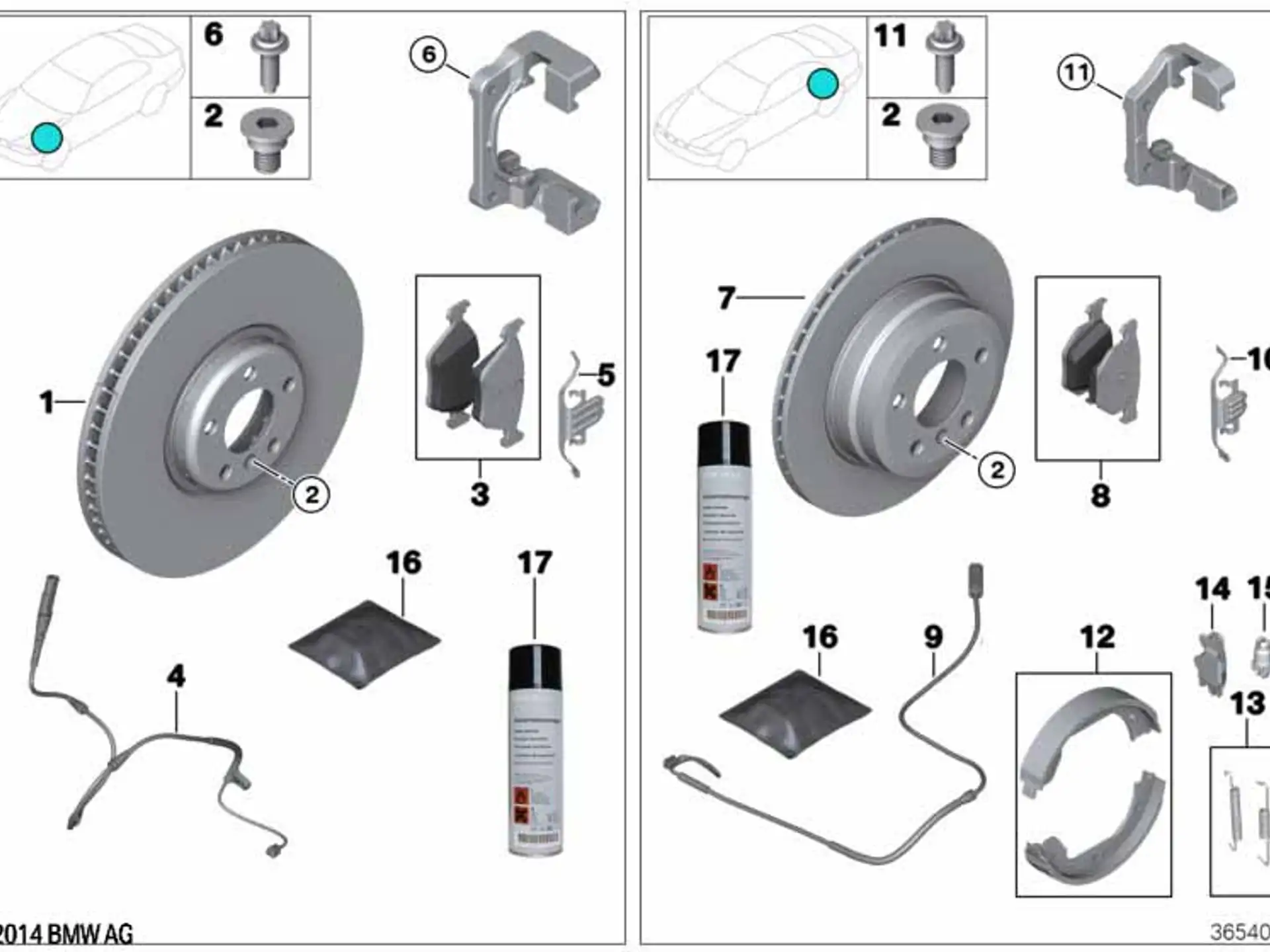 BMW Bremsscheibe belüftet 1er F20 F21 2er F22 F23 3er E90 E91 E92 E93 F30 F31 F34 4er F32 F33 F36 X1 E84
