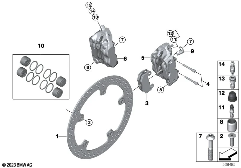 BMW Bremsscheibe vorne 34118881343
