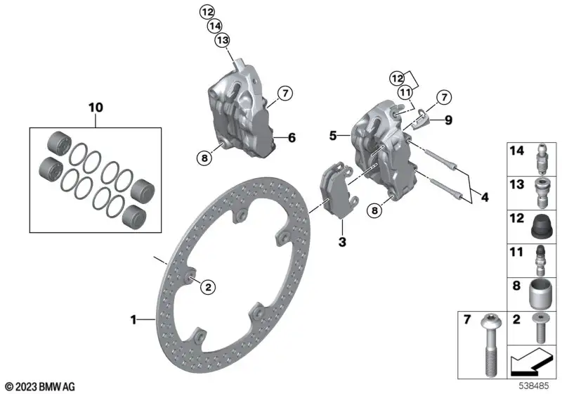 BMW Bremsscheibe vorne 34118881343