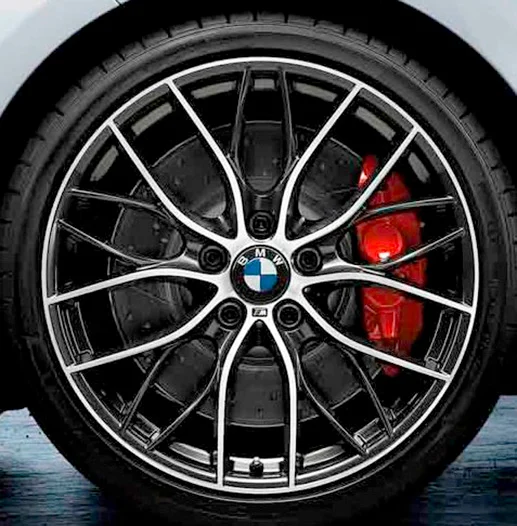 BMW M Performance Leichtbau Sportbremsscheibe Hinterachse angelocht und genutet 18 Zoll 2er F22 F23 3er F30 F31 F34 4er F32 F33 F36