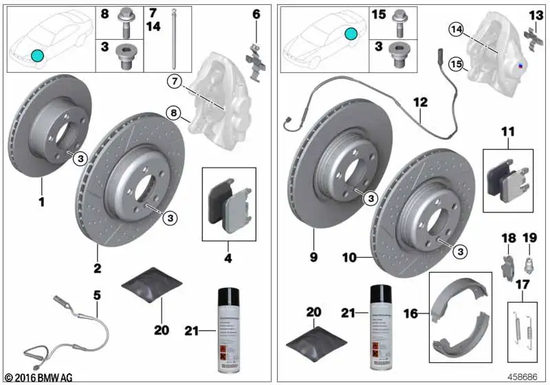BMW Bremsscheibe Leichtbau belüftet 34206898719