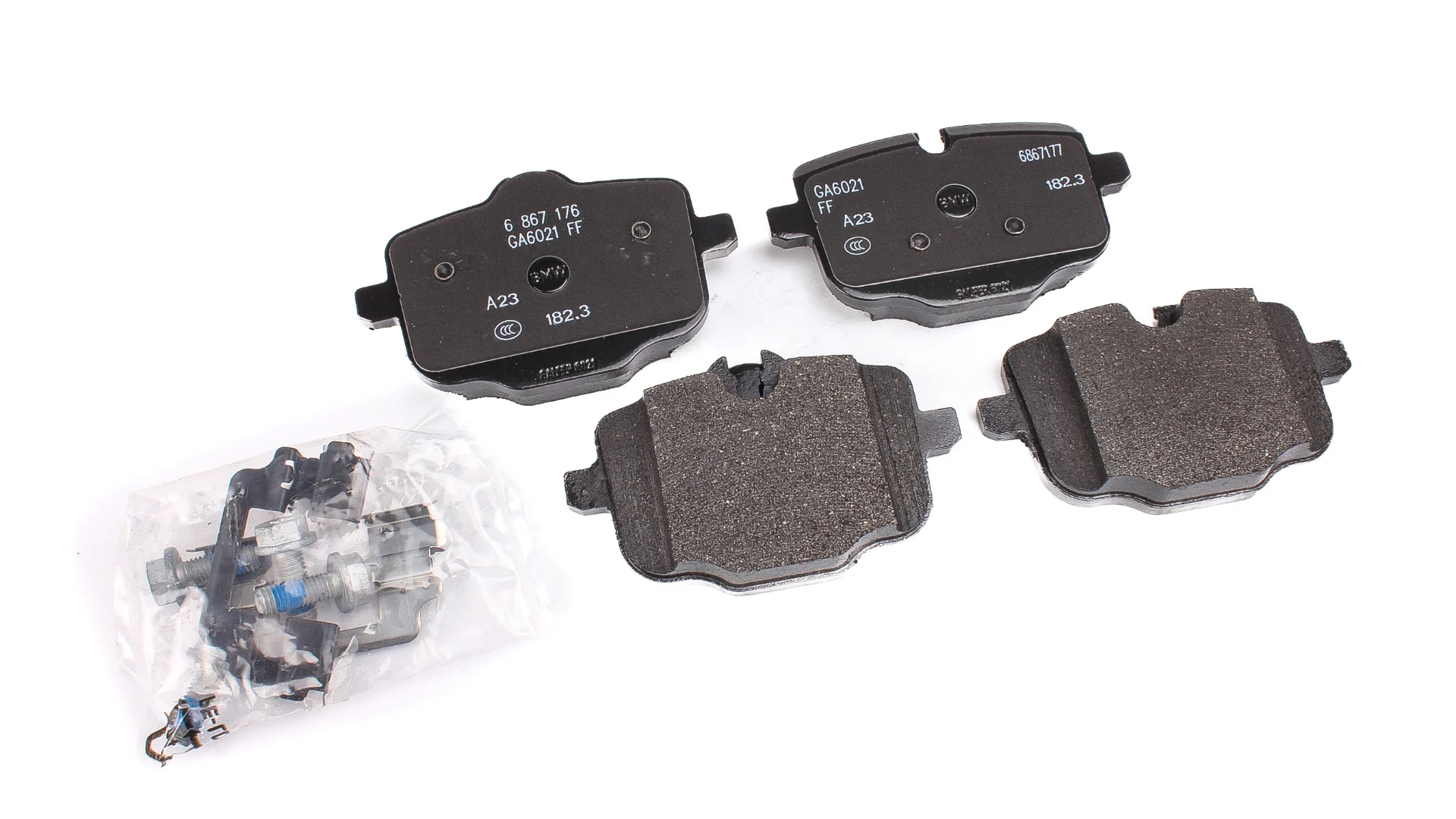 BMW Reparatursatz Bremsbeläge asbestfrei G01 G02 G05 G06 G07 G11 G12 G14 G15 G16 G30 G31 G32 34216867175