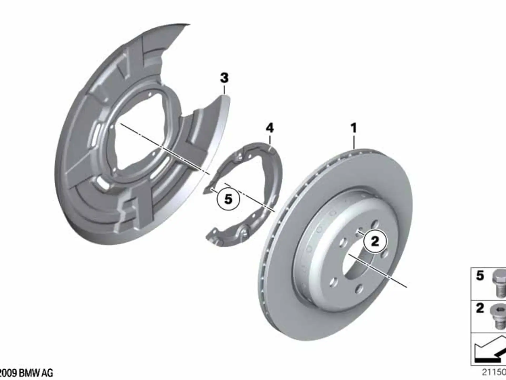 BMW Bremsscheibe Leichtbau belüftet 5er F10 F11