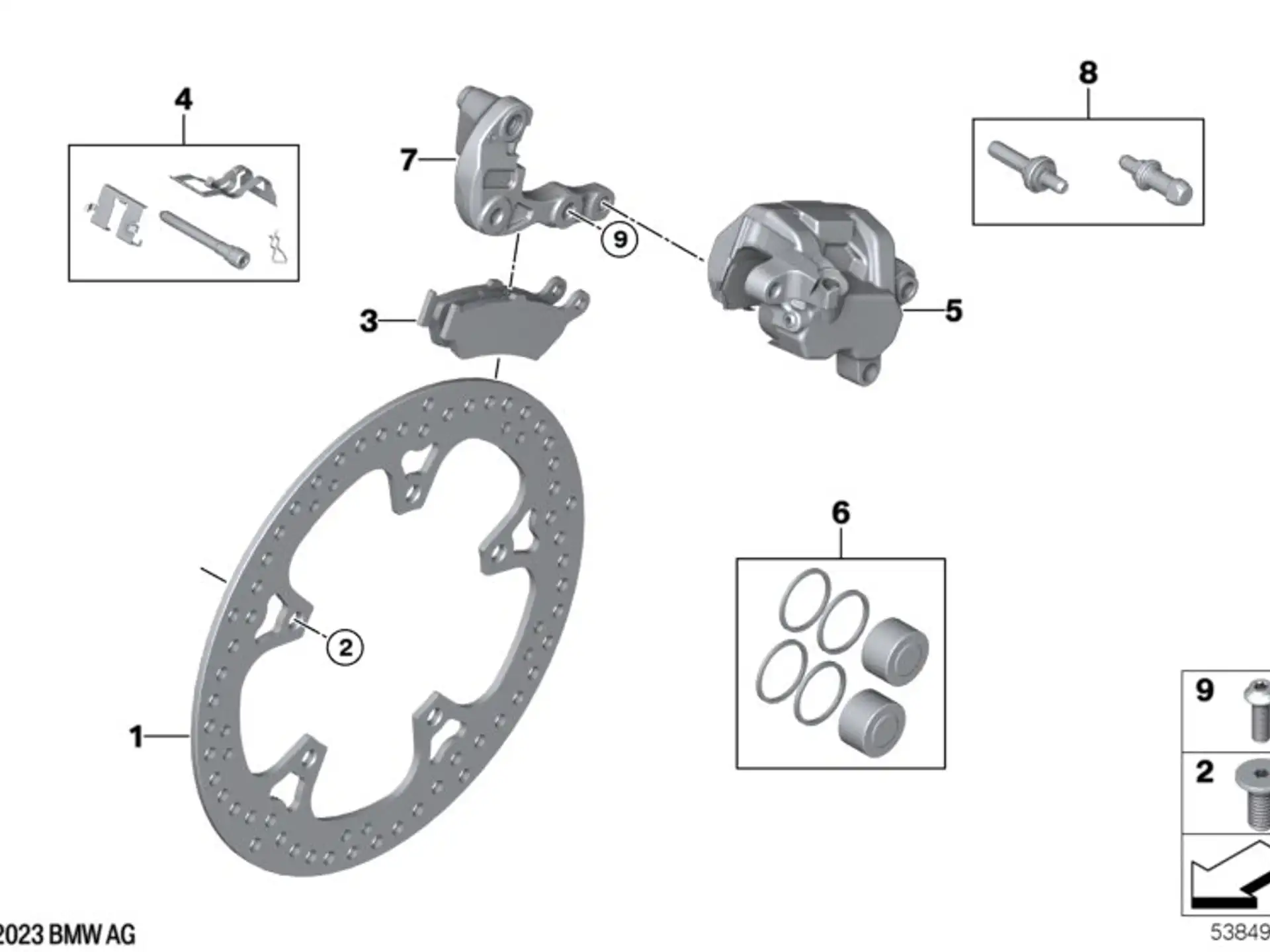 BMW Satz Bremsbeläge 34217108470