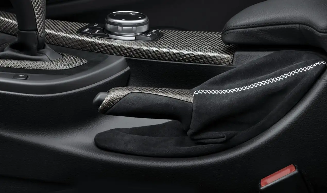 BMW M Performance Handbremsgriff Carbon/Alcantara mit Alcantaraba