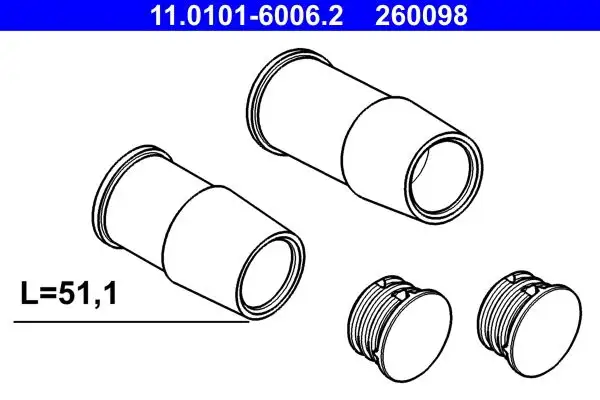 ATE Führungshülsensatz, Bremssattel 4006633342674