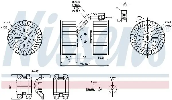 NISSENS Innenraumgebläse INIS87115