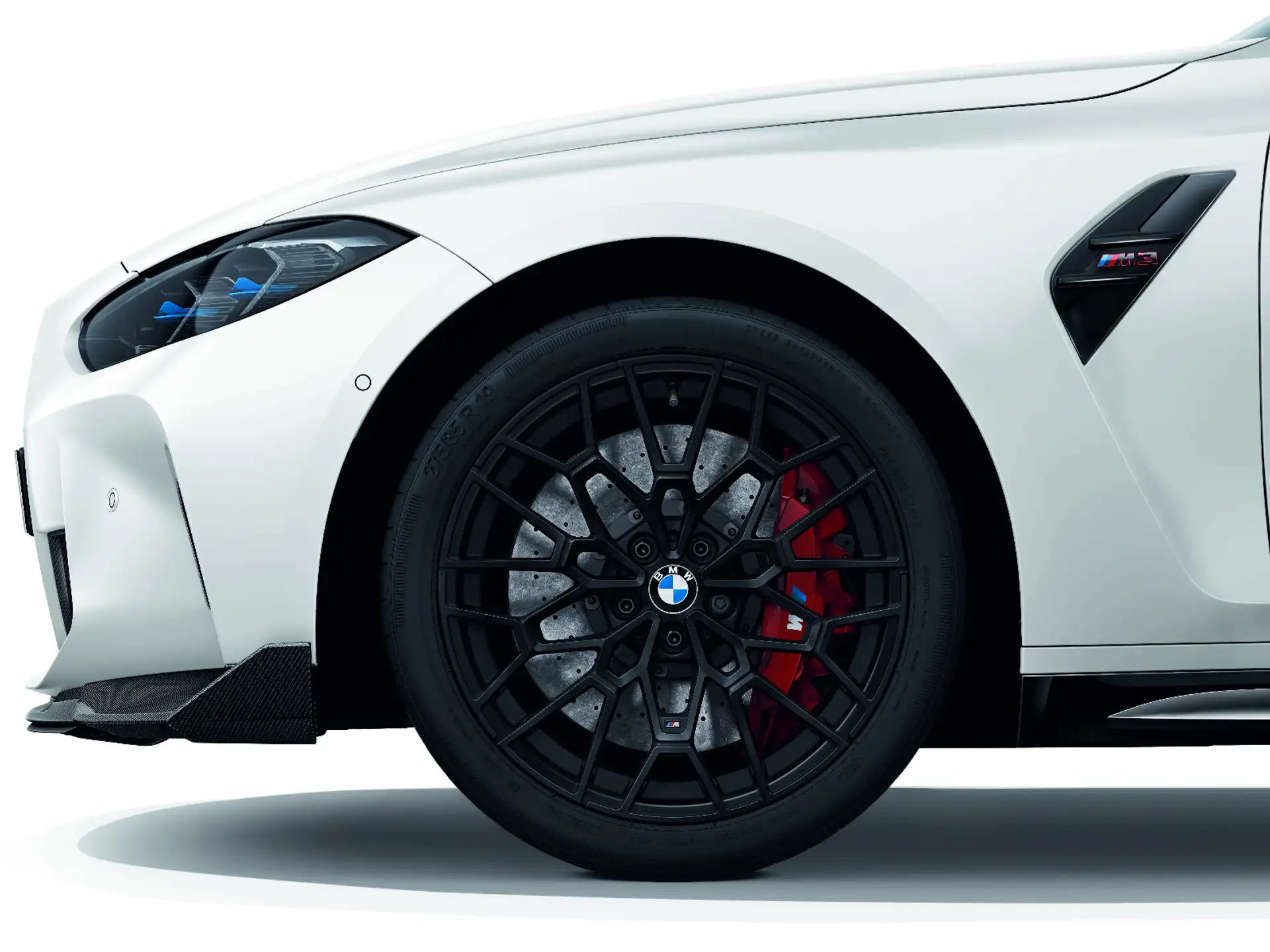 BMW Alufelge M Doppelspeiche 827M schwarz matt 9,5Jx19 ET 20 Vorderachse M3 G80 M4 G82