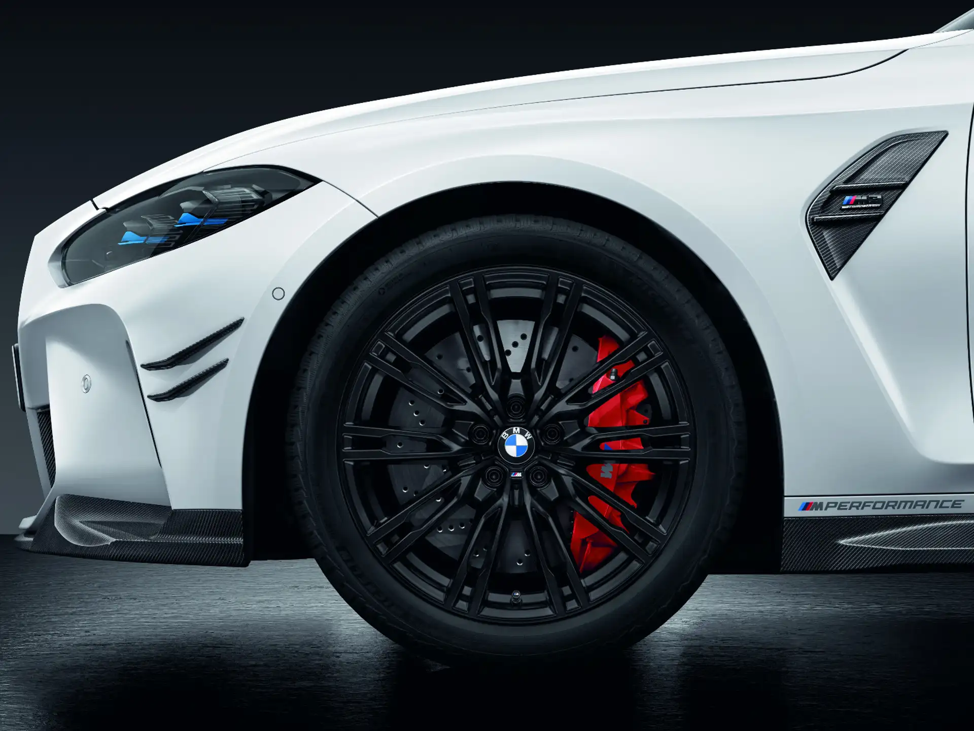 BMW Alufelge M Doppelspeiche 829M jet black matt 9Jx19 ET 20 Vorderachse M3 G80 G81 M4 G82 G83