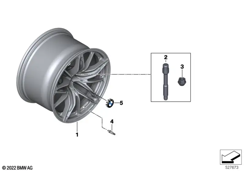 BMW Alufelge 11J ET 8 M4 GT4 G82
