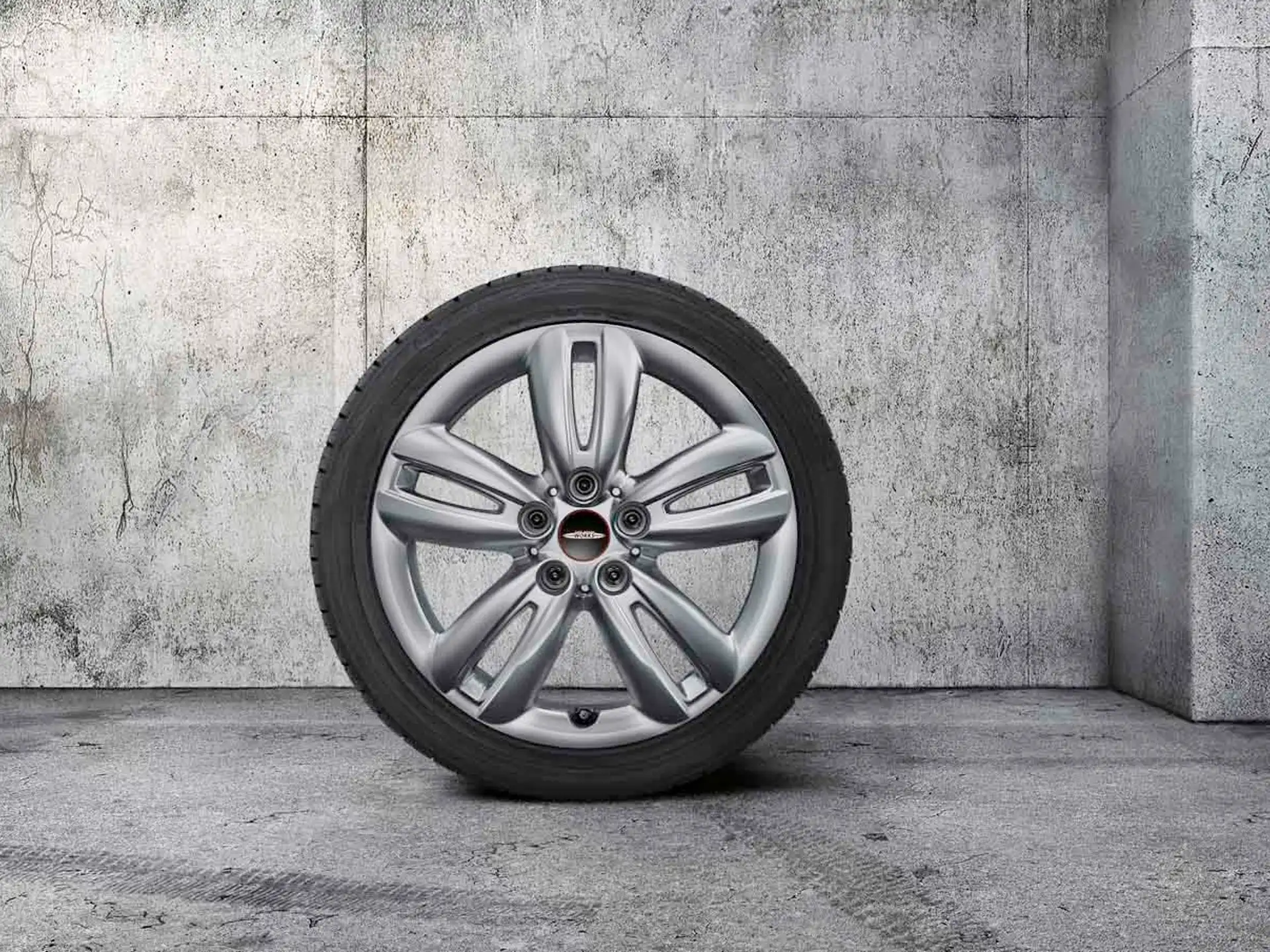 MINI Winterkompletträder JCW Track Spoke 501 bright silver metallic 17 Zoll RDCi F55 F56 F57 Dunlop