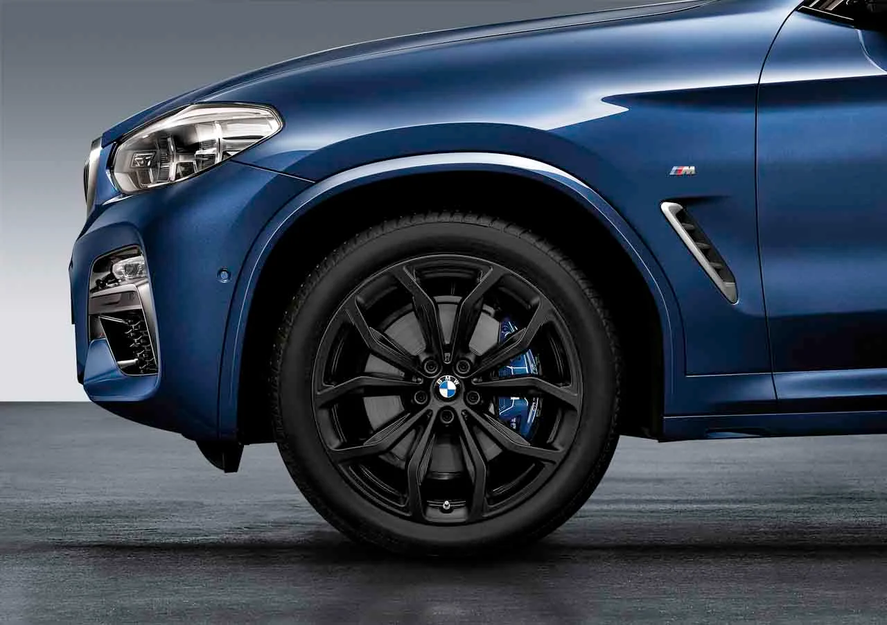 BMW Winterkompletträder Y-Speiche 695 jet black matt 20 Zoll RDCi X3 G01 X4 G02 Pirelli (Mischbereifung)