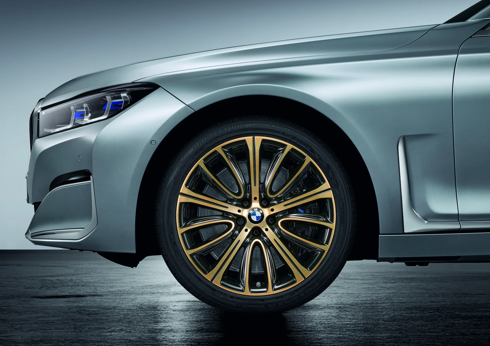 BMW Alufelge V-Speiche 628 bicolor (night gold/hochglanzpoliert) 10Jx20 ET41 6er G32 7er G11 G12