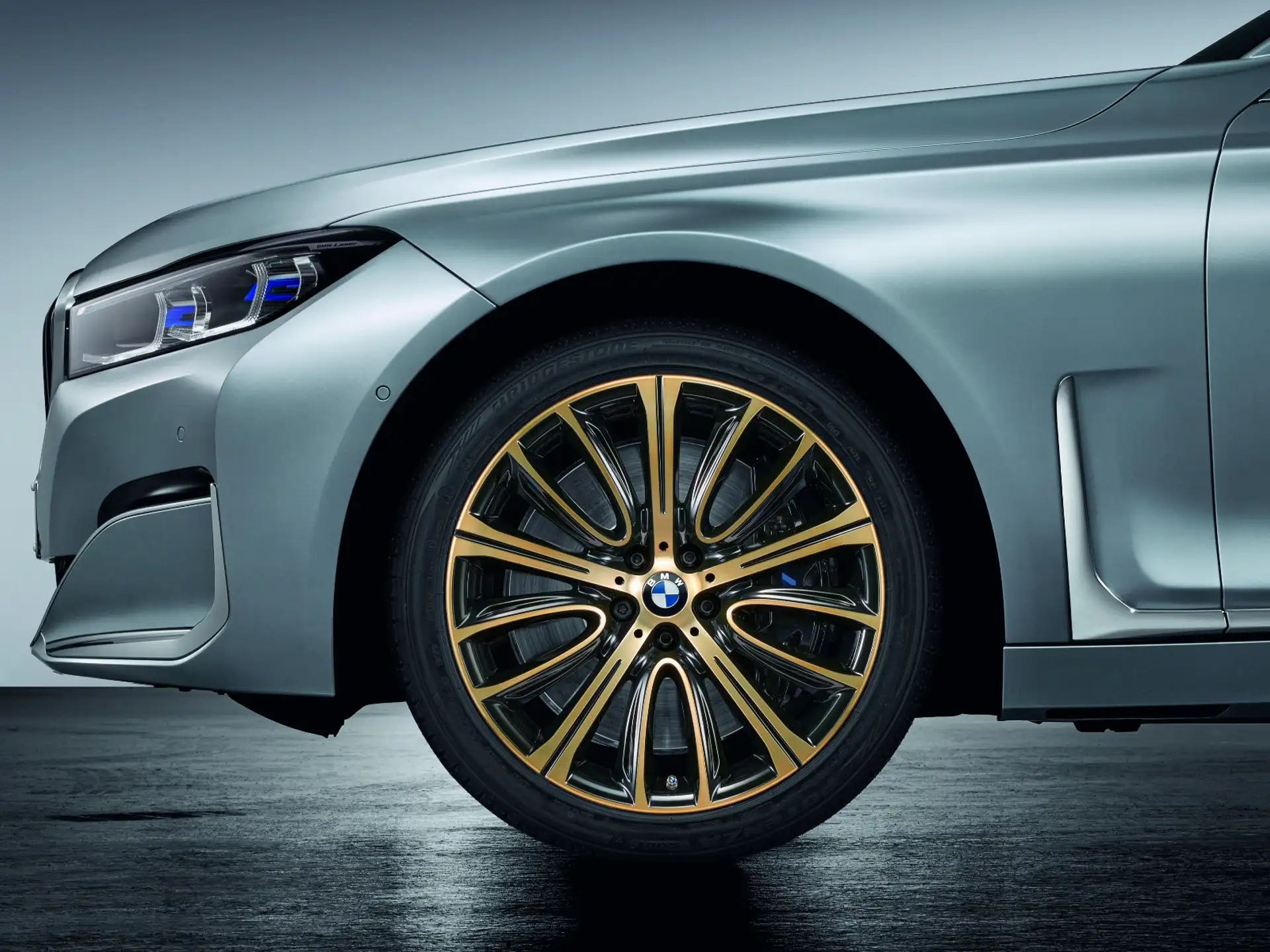 BMW Alufelge V-Speiche 628 bicolor (night gold/hochglanzpoliert) 10Jx20 ET41 6er G32 7er G11 G12