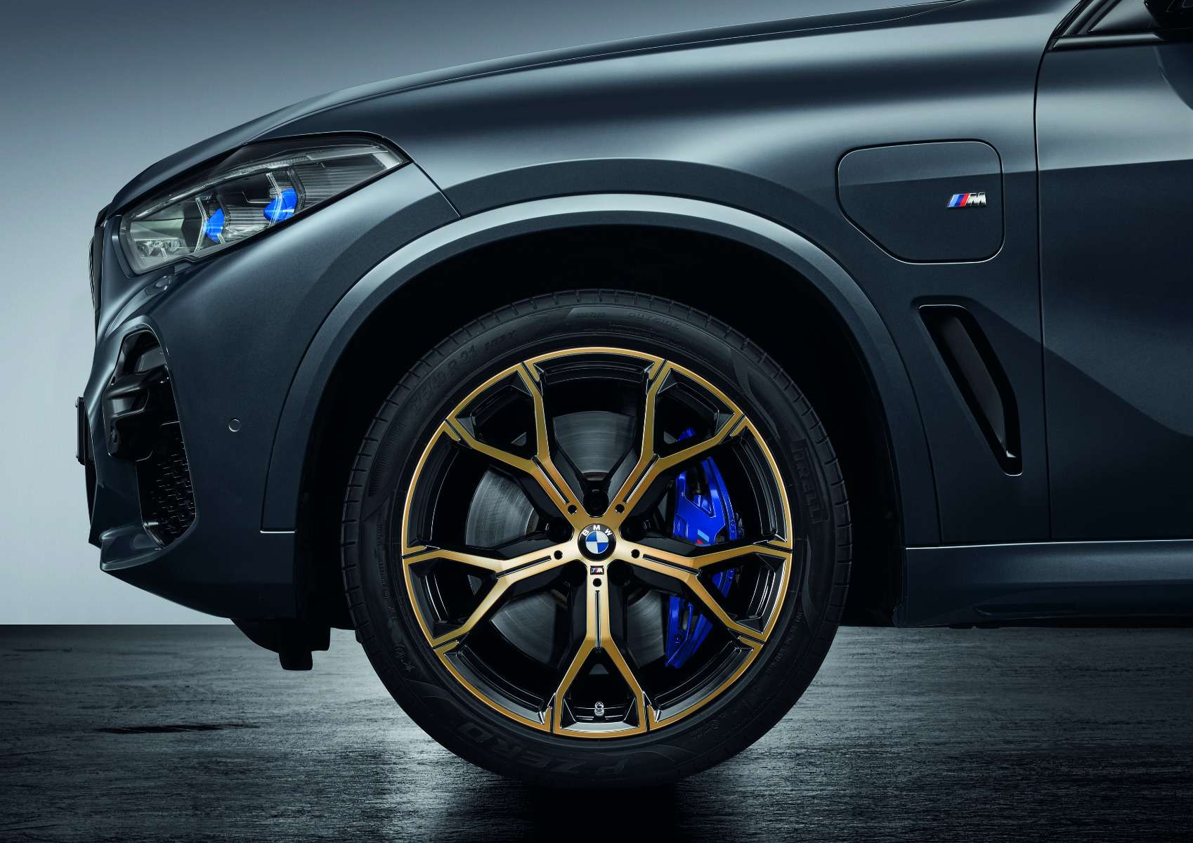 BMW Satz Alufelge M Y-Speiche 741 bicolor (night gold/hochglanzpoliert) X5 G05 X6 G06