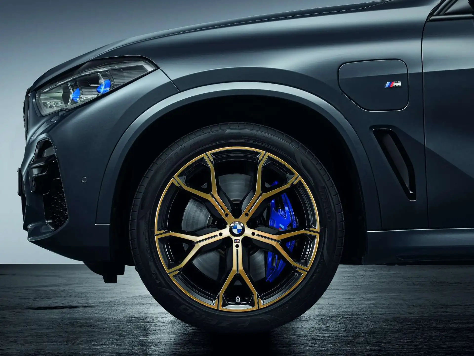BMW Satz Alufelge M Y-Speiche 741 bicolor (night gold/hochglanzpoliert) X5 G05 X6 G06