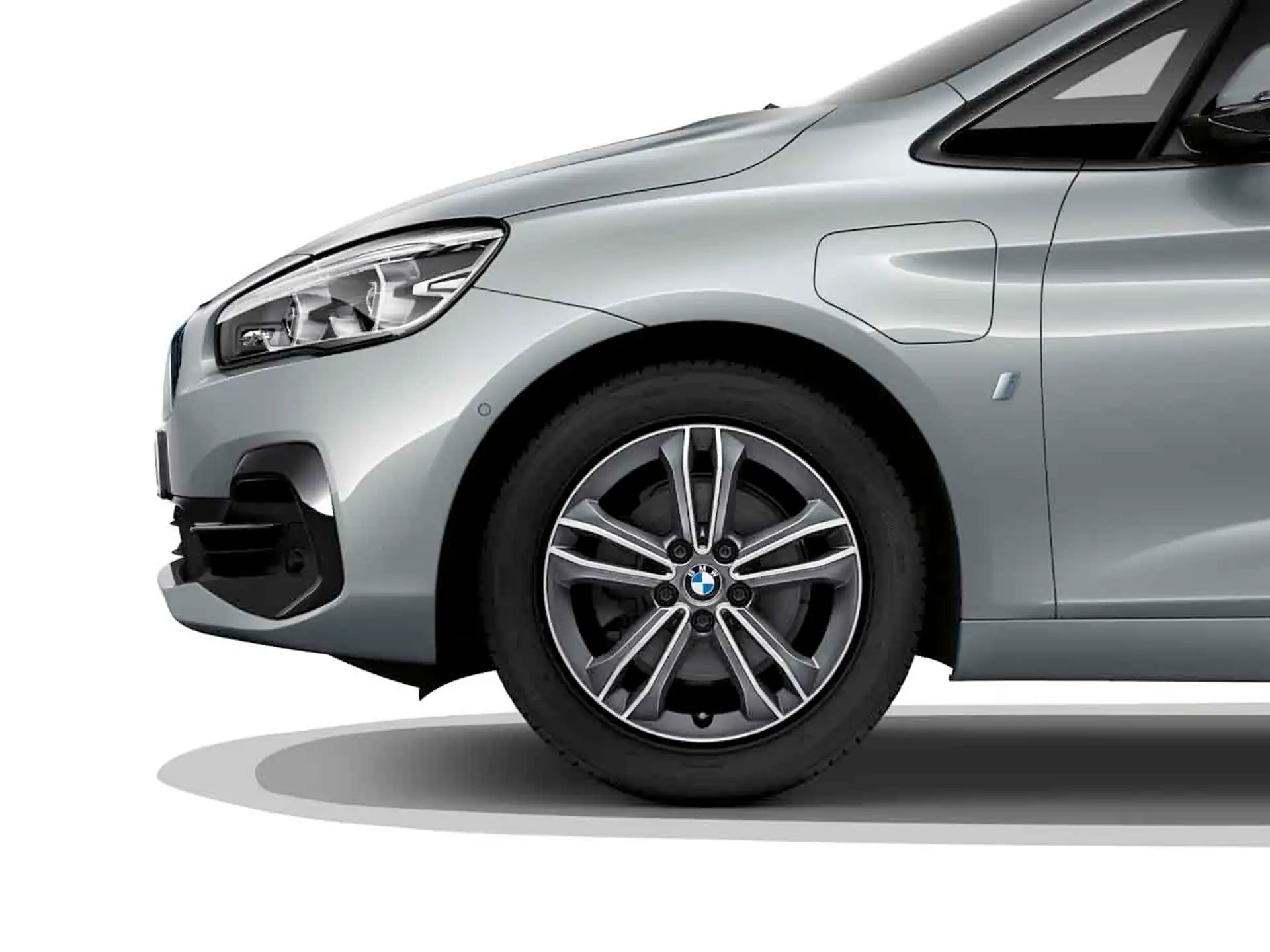 BMW Sommerkompletträder Doppelspeiche 549 bicolor (orbitgrey / glanzgedreht) 17 Zoll RDCi 2er F45 F46 Michelin