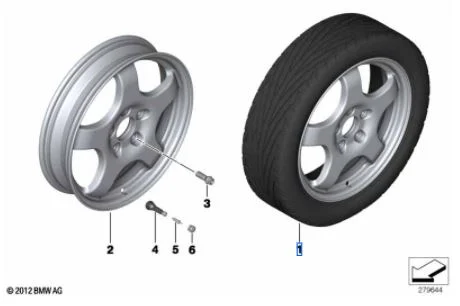 BMW Notrad Alu-Guss Styling 84 grau 19 Zoll X5 G05 X6 G06 X7 G07 iX I20 7er G70