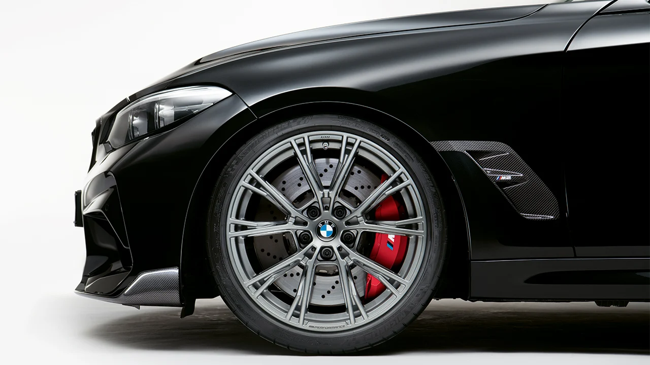 BMW Sommerkompletträder M Performance Y-Speiche 1111M magnesit 19 Zoll RDCi M2 F87 Michelin (Mischbereifung)