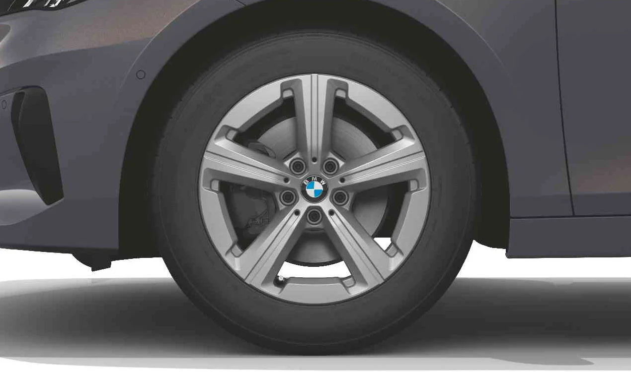 BMW Winterkompletträder Sternspeiche 875 lightning grey unicolor 17 Zoll RDC mit Continental VikingContact 7* für 2er U06