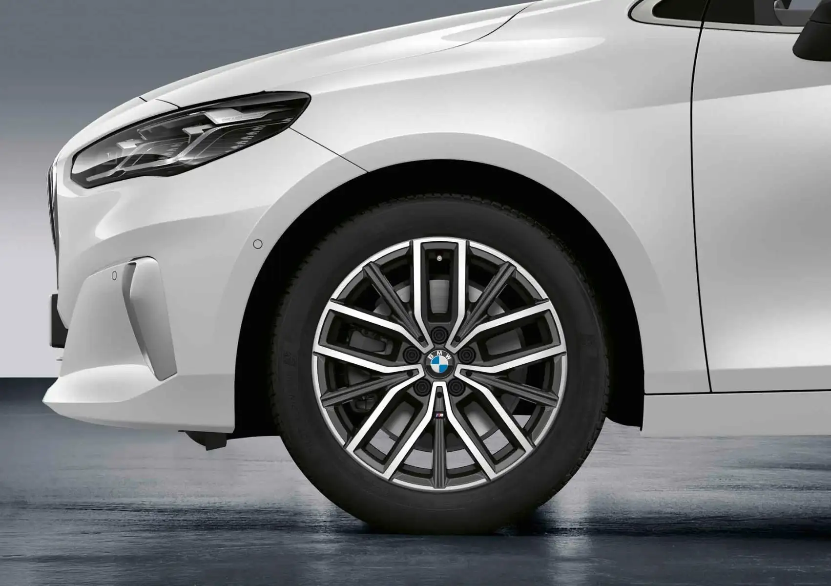 BMW Winterkompletträder M Doppelspeiche 838 bicolor (midnight gre