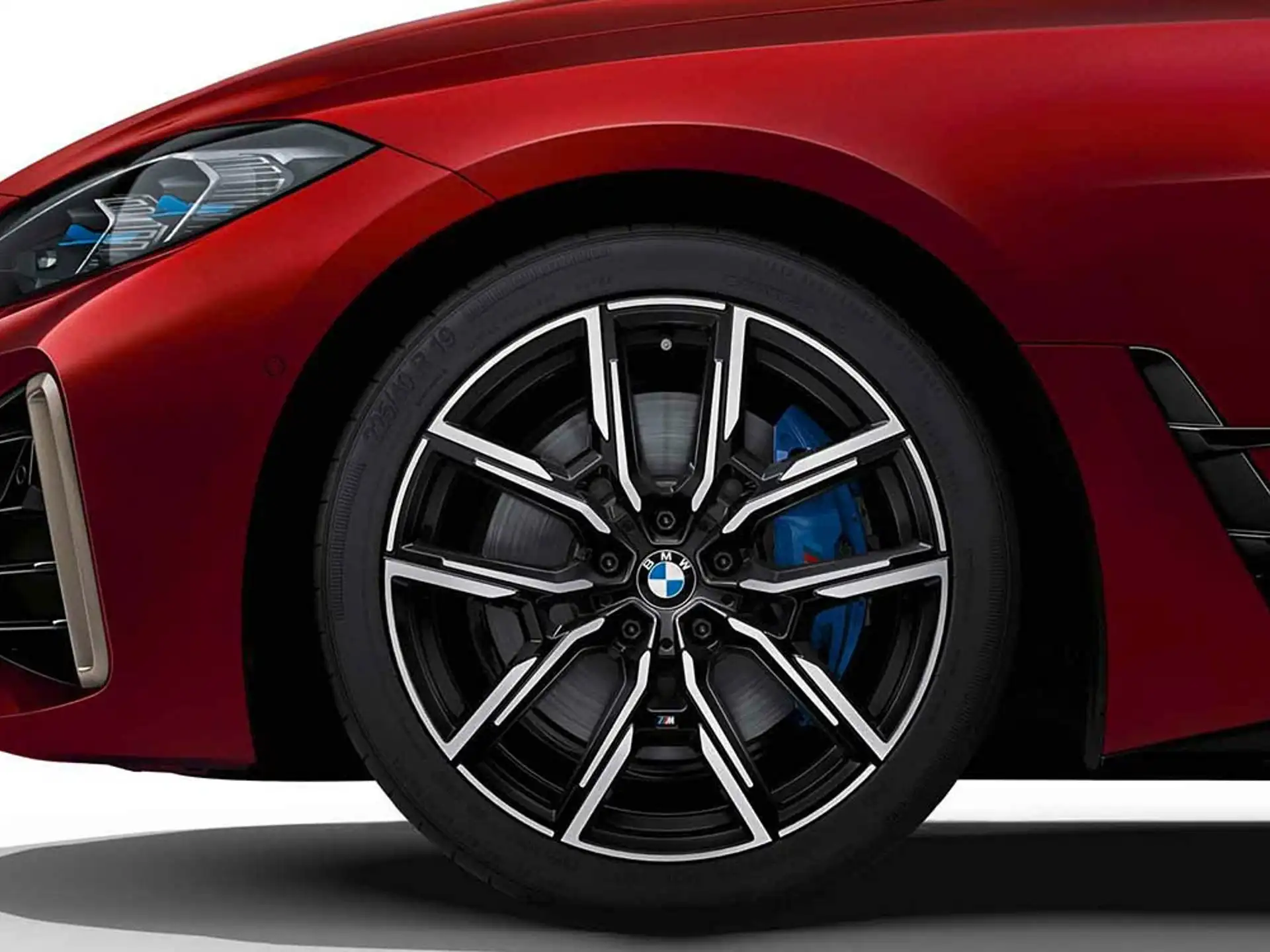 BMW Winterkompletträder M Y-Speiche 859M bicolor (jet black uni/hochglanzpoliert) 19 Zoll RDCi i4 G26E Goodyear (Mischbereifung)