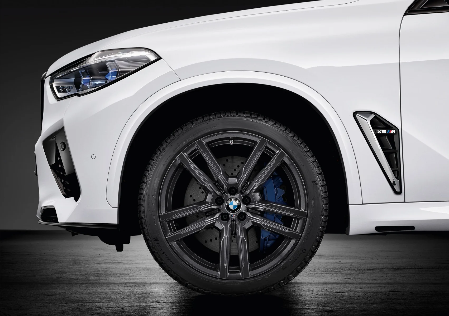 BMW Winterkompletträder M Doppelspeiche 808M orbit grey 21 Zoll RDCi X5M F95 LCI X6M F96 LCI Michelin (Mischbereifung)
