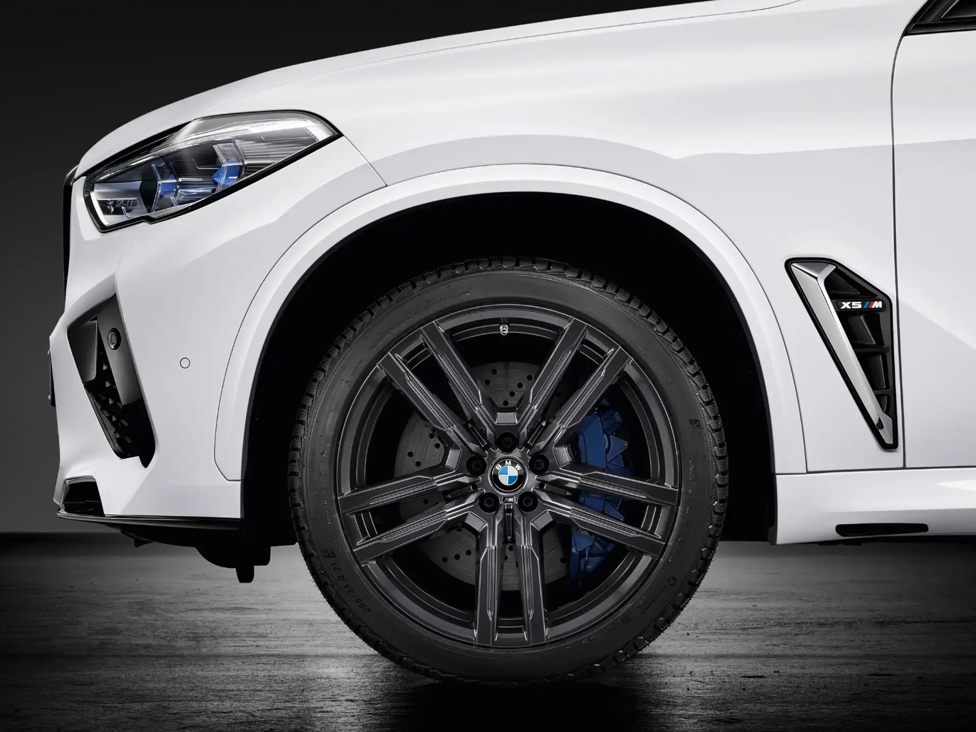 BMW Winterkompletträder M Doppelspeiche 808M orbit grey 21 Zoll RDCi X5M F95 LCI X6M F96 LCI Michelin (Mischbereifung)
