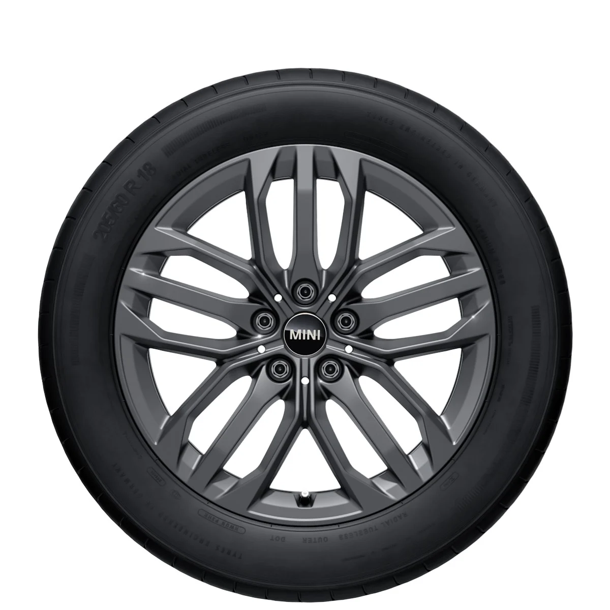 MINI Winterkompletträder JCW Double Spoke 879 frozen gunmetal grey 18 Zoll RDCi Countryman U25 Continental