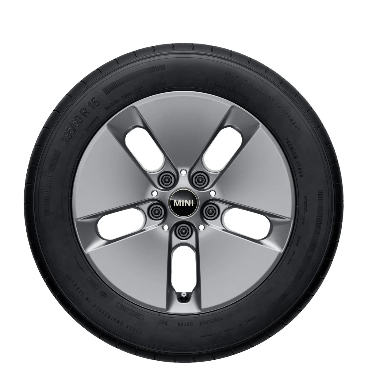 MINI Winterkompletträder Pin Spoke 990 lightning grey 16 Zoll RDCi J01 BEV Continental