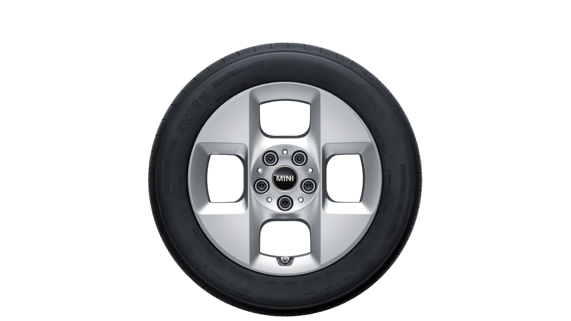 MINI Winterkompletträder 4-Square Spoke 955 refined silver 16 Zoll RDCi F65 F66 F67