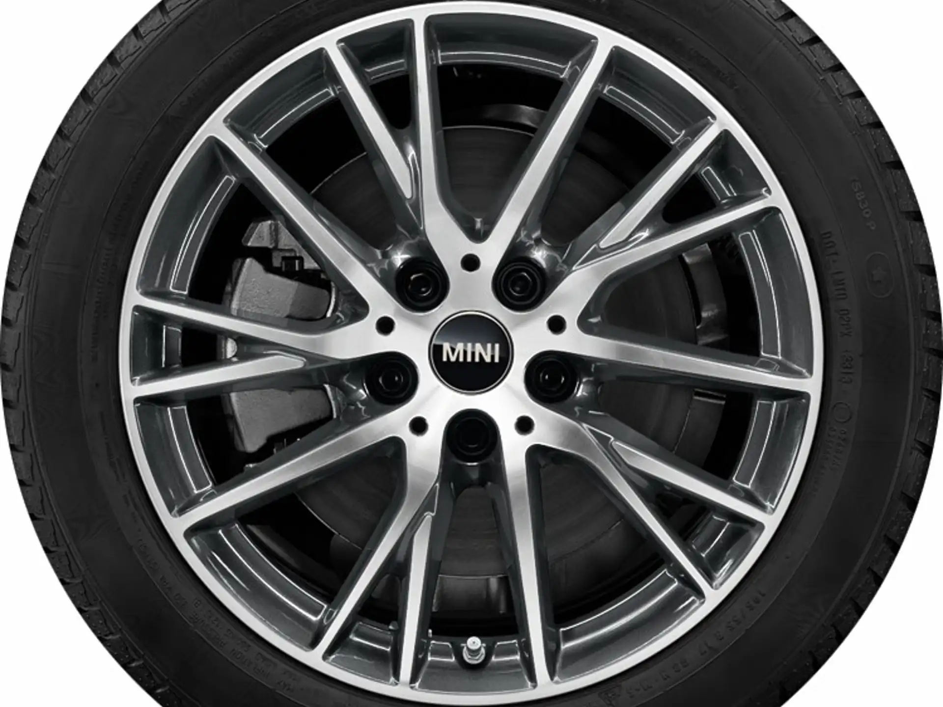 MINI Winterkompletträder Y-Spoke 489 bicolor (orbit grey/glanzgedreht) 17 Zoll RDCi J01 Hankoook