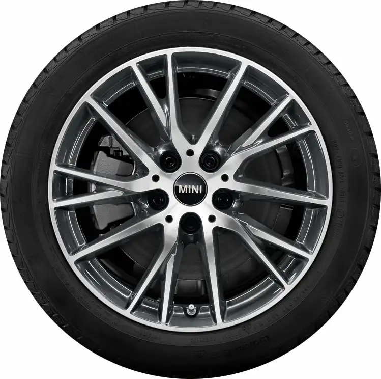 MINI Winterkompletträder Y-Spoke 489 bicolor (orbit grey/glanzged